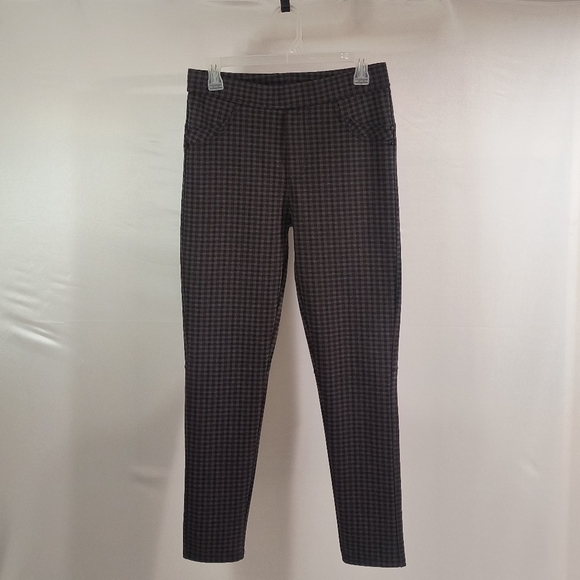 Lily Morgan Women's Medium Black & Red Checkered Pants - Picture 1 of 7